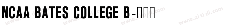 NCAA Bates College B字体转换